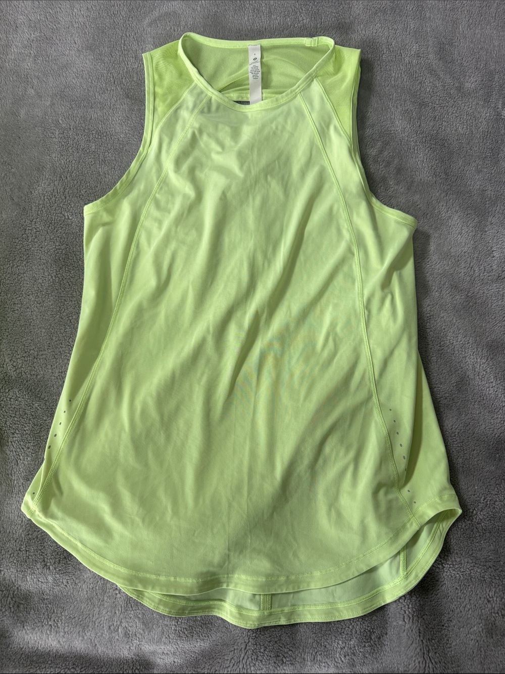 lululemon athletica Neon Yellow Lightweight Performance Tank - 6